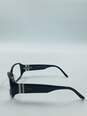 Valentino Black Rectangle Eyeglasses image number 4