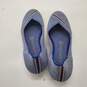 Rothy's Women's Blue Mirror Reflective Stripe Round Toe Flats Size 7 image number 4