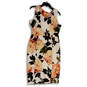 NWT Womens Multicolor Floral Sleeveless Knee Length Sheath Dress Size 14 image number 2