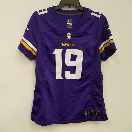 Mens Purple Minnesota Vikings Adam Thielen #19 Football NFL Jersey Size L image number 1