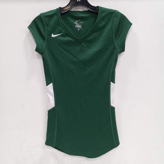 Nike Women's Green Dri-Fit T-Shirt Size XS image number 1