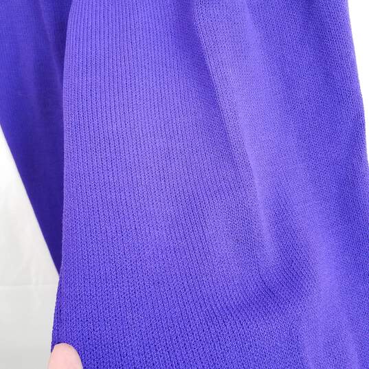 St. John purple knit trouser pants women's size 4 - flaws image number 6