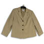 Womens Beige Notch Lapel Long Sleeve Three Button Blazer Size 16W image number 1