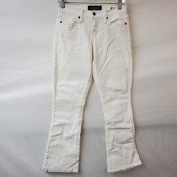 Lucky Brand White Cotton Sofia Boot Women's 2/26R Jeans