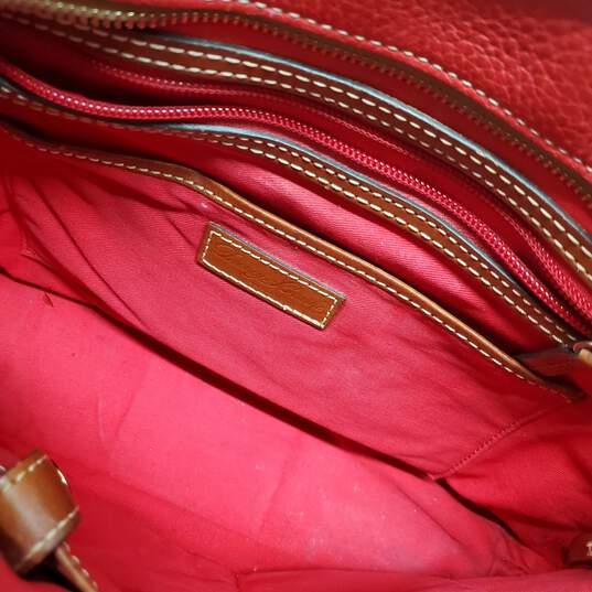 Dooney & Bourke Pebble Small Lexington in Red Leather image number 6