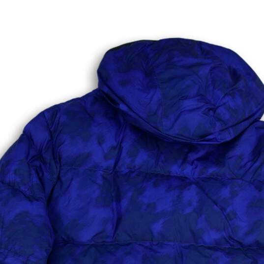 Nike Mens Windrunner Blue Hooded Camouflage Full Zip Puffer Jacket Size 3XL image number 4