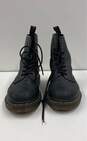 Dr. Martens Leather 1460 Matte Combat Boots Black 7 image number 2