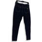 Womens Blue Denim Dark Wash Pockets Stretch Skinny Leg Jeans Size 10 image number 2
