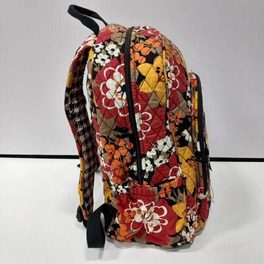 Vera Bradley Floral Pattern Quilted Backpack image number 4