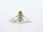 Vintage 14K White Gold 0.14 CTTW Diamond Shriner Lapel Pin 1.0g image number 3