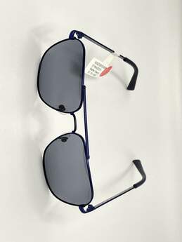 Mens Blue Frame Gray Lenses Polarized Square Sunglasses J-0469899-G-02