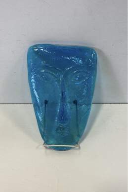 Sky Dreamers Slumped Art Glass Mask Sculpture by Jaramillo Brothers 1970