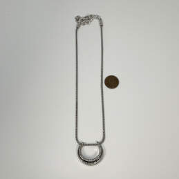 Designer Brighton Silver-Tone Fox Tail Chain Crescent Moon Pendant Necklace alternative image