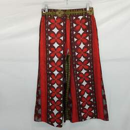 AUTHENTICATED Valentino Spa Printed Wide Leg Cropped Cotton Pants Size 38 alternative image