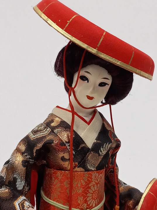 Bundle 2 Japanese Geisha Dolls image number 2