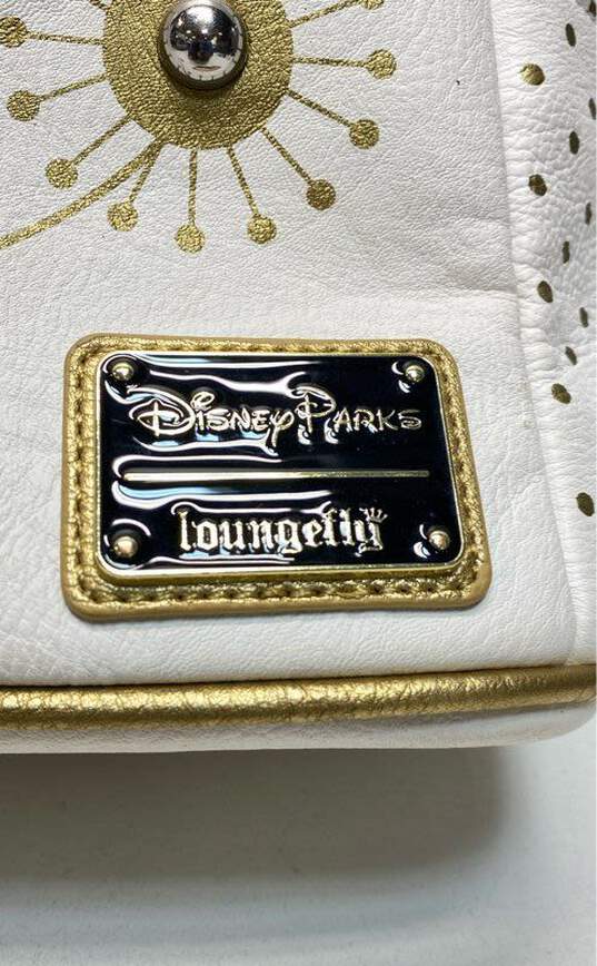 Loungefly X Disney It's A Small World Small Backpack White Gold image number 3