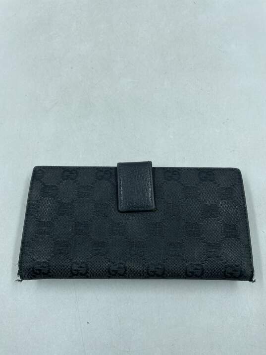 Buy the Authentic Gucci GG Black Continental Wallet | GoodwillFinds