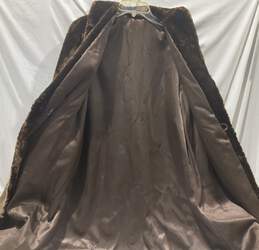 Chocolate Brown Fur Coat alternative image