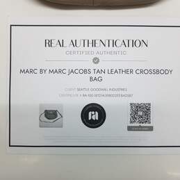 AUTHENTICATED MARC BY MARC JACOBS TAN LEATHER CROSSBODY BAG alternative image