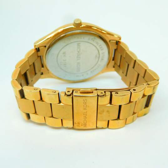 Michael Kors MK-3197 & MK-5473 Rose Gold & Gold Tone Watches 293.7g image number 4