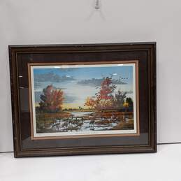 Signed Framed "Horseshoe Lake Honkers" Limited Print