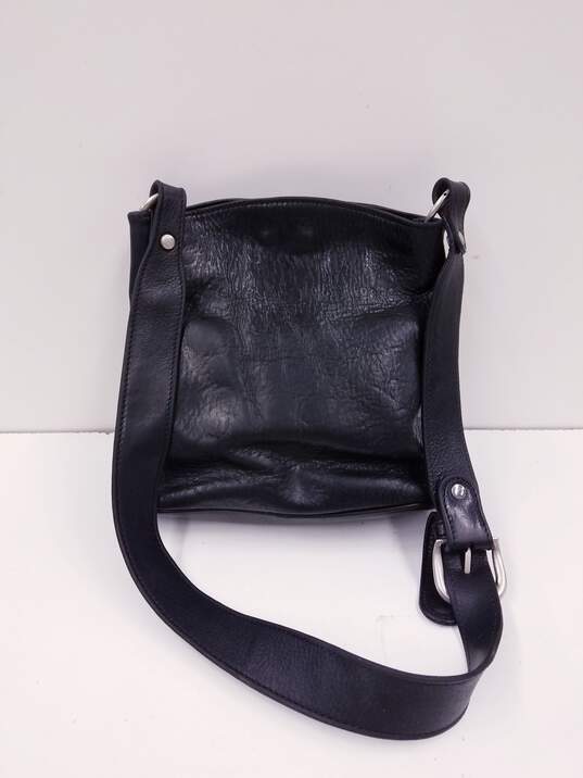 I Ponti Firenze Russet Leather Shoulder Bag Black image number 4