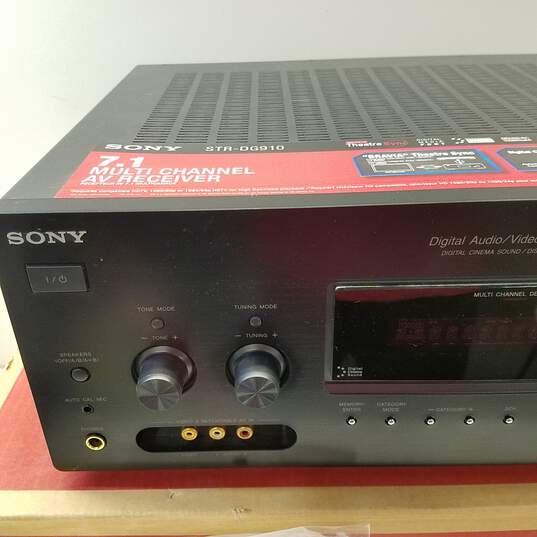 Sony STR-DG910 Home Theater Receiver 7.1 Channel Surround Sound image number 4