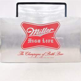 Vintage Miller High Life Aluminum Cronstroms Beer Cooler Chest Ice Box Metal