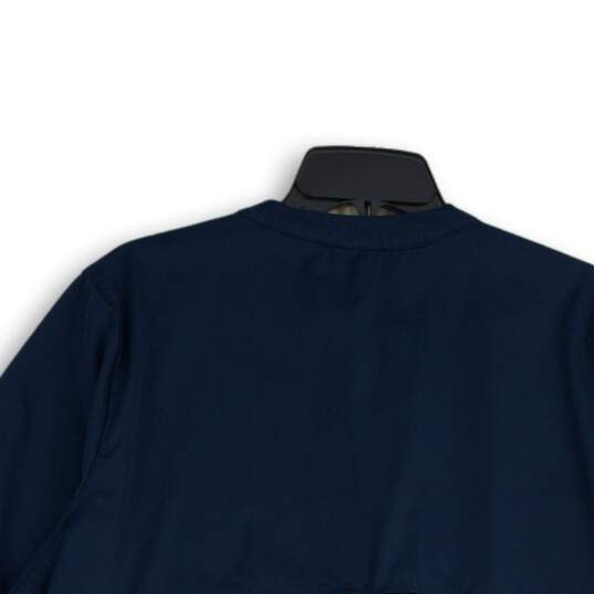 Carhartt Womens Navy Blue Long Sleeve Slash Pocket Full-Zip Jacket Size XL image number 4
