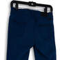 Womens Blue Dark Wash Flat Front Pockets Stretch Skinny Leg Jeans Size 8/29 image number 3