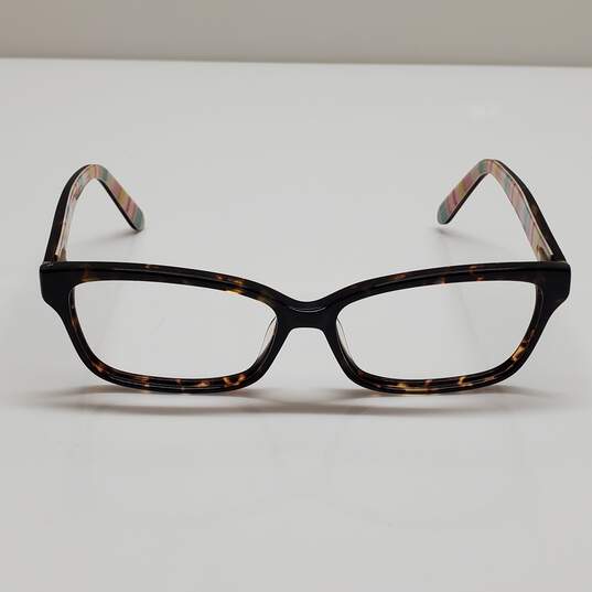 Kate Spade Sharla Tortoise Patterned Eyeglass Frames Only AUTHENTICATED image number 1