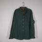 Mens Regular Fit Chest Pockets Long Sleeve Collared Button-Up Shirt Size Large image number 1