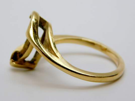 14K Yellow Gold Ring Setting 3.0g image number 2