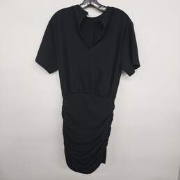 ABERCROMBIE & FITCH Black Ruched Short Sleeve Dress alternative image
