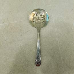Vintage 1940s Pierced Bonbon Spoons Oneida Milady Community Silver Plate 4.5”
