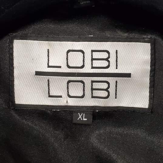 Lobi Lobi Men Black Leather Jacket XL image number 3