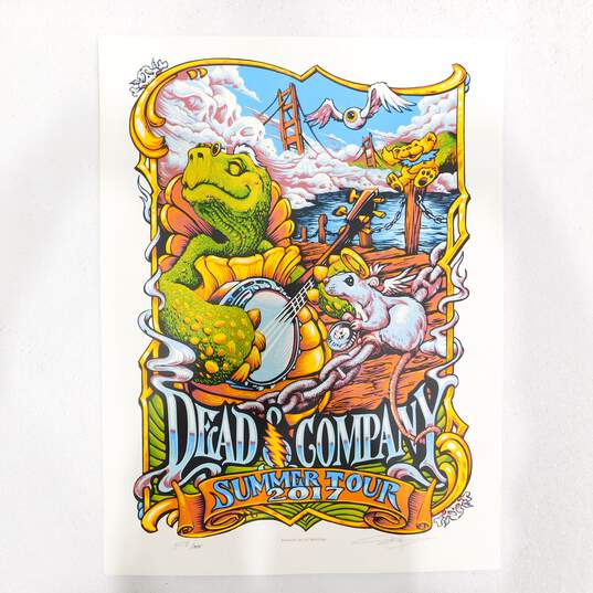Dead And Company 2017 Summer Tour Poster Limited Edition Signed Numbered 5158/7075 image number 1