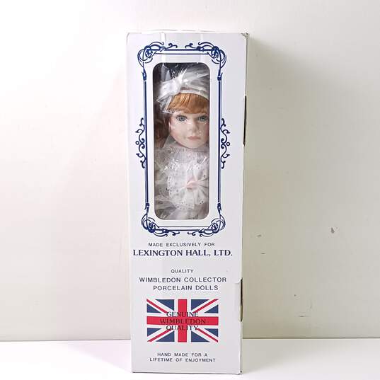 Vintage The Wimbledon Collection Porcelain Doll IOB image number 1