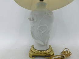 Rare Vintage 1986 Nicholas Berbenczy Calla Lily Porcelain Bisque Lamp Franklin Mint alternative image