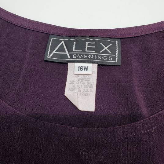 Alex Evenings Purple Tank Top Women's Size 16W image number 3