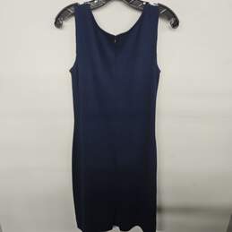 St John Caviar Blue Sleeveless dress alternative image