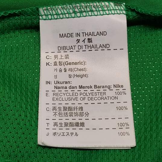 Mens Green Beijing Guoan Lin #9 Short Sleeve Soccer Pullover Jersey Size M image number 6