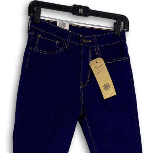 NWT Womens Blue 721 Denim Dark Wash High Rise Skinny Leg Jeans Size 27X30 image number 3