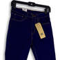 NWT Womens Blue 721 Denim Dark Wash High Rise Skinny Leg Jeans Size 27X30 image number 3