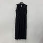 NWT Womens Black V-Neck Sleeveless Regular Fit Maxi Dress Size Small image number 1