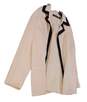 NWT Womens White Long Sleeve Open Front Collared Blazer Jacket Size 22 image number 2