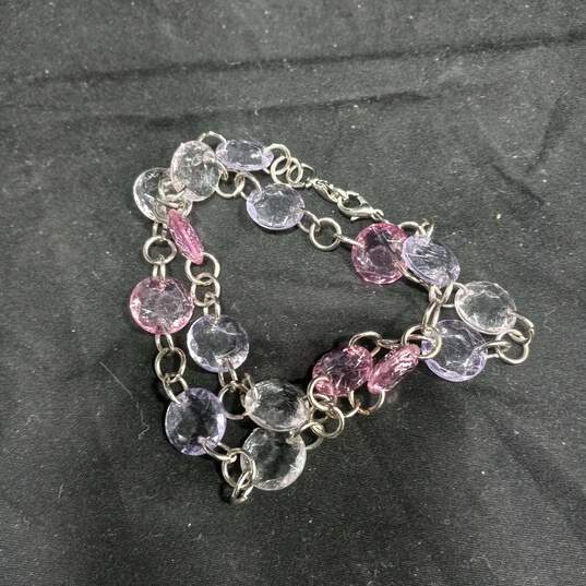 4 pc Pink Necklace bundle image number 3