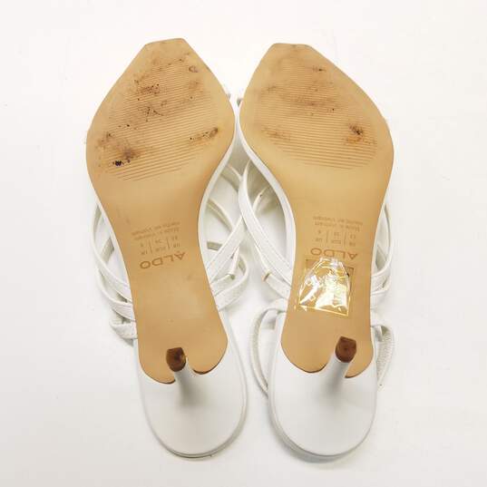 Aldo Women Strappy Heels White Size 8.5 image number 6