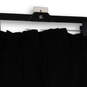 NWT Womens Black Pleated Elastic Waist Poplin Ruffled Bermuda Shorts Size M image number 4