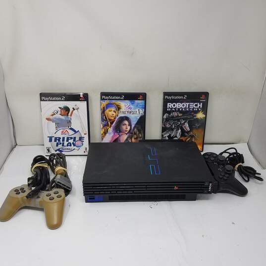 Untested Sony PlayStation 2 Console - Black (SCPH-50001/N) image number 1